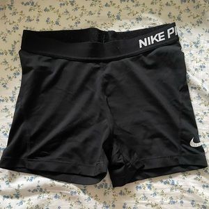 Black Nike Pro shorts